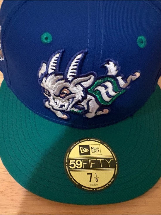 New Era Other - Hartford Yard Goats LIDS New Era Fitted Cap Hat Size 7 1/8 MILB Royal Blue Green